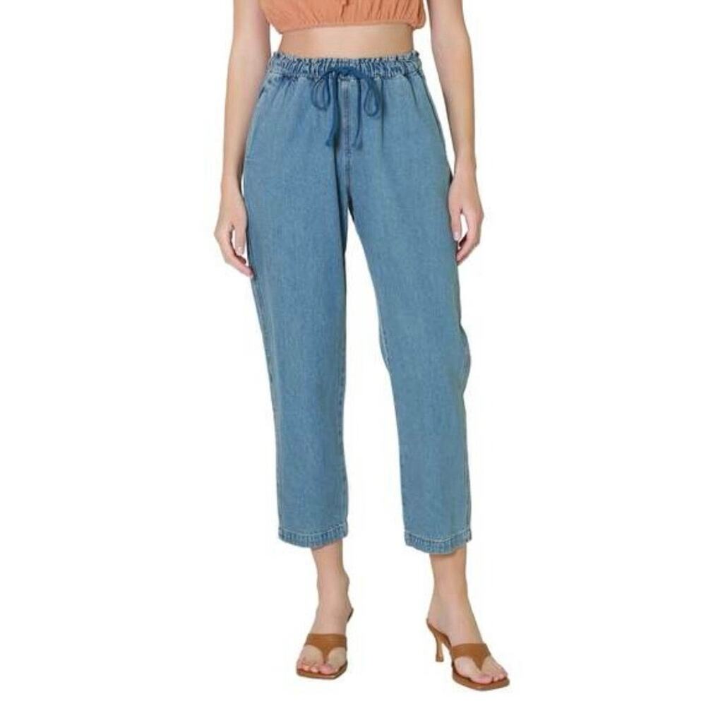 Xirena Rex Lightweight Denim Pull On Drawstring Relaxed Casual Coastal Pant XL